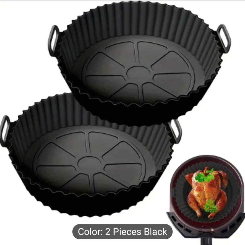 2 Pack Silicone Air Fryer Pot